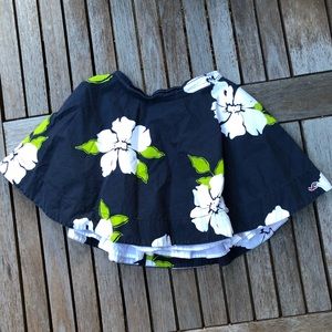 Floral navy blue skirt